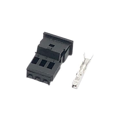 1/5/10 Sets 3Pin Auto Stereo Connector Car Spaker p/Lug Treble Rain Socket 1718346-1 1-968700-1 1355620-1(Female,5 Sets)