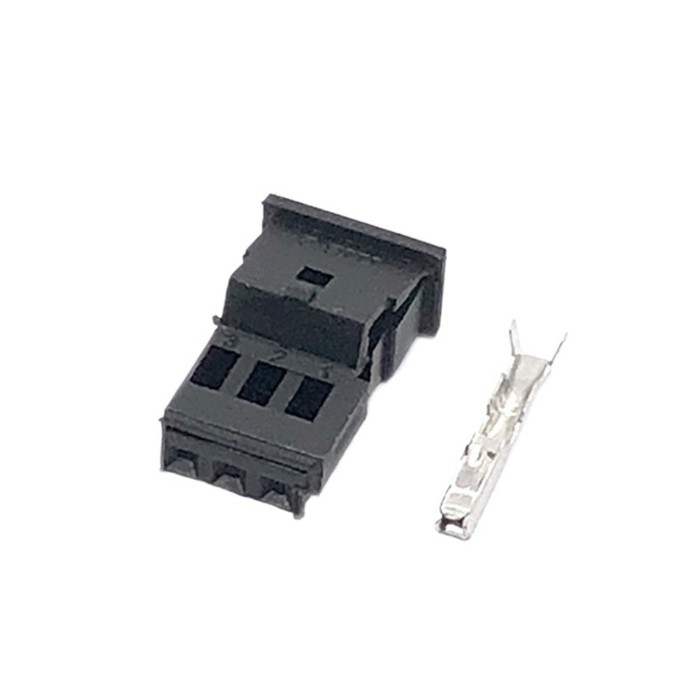 1/5/10 Sets 3Pin Auto Stereo Connector Car Spaker p/Lug Treble Rain Socket 1718346-1 1-968700-1 1355620-1(Female,5 Sets)