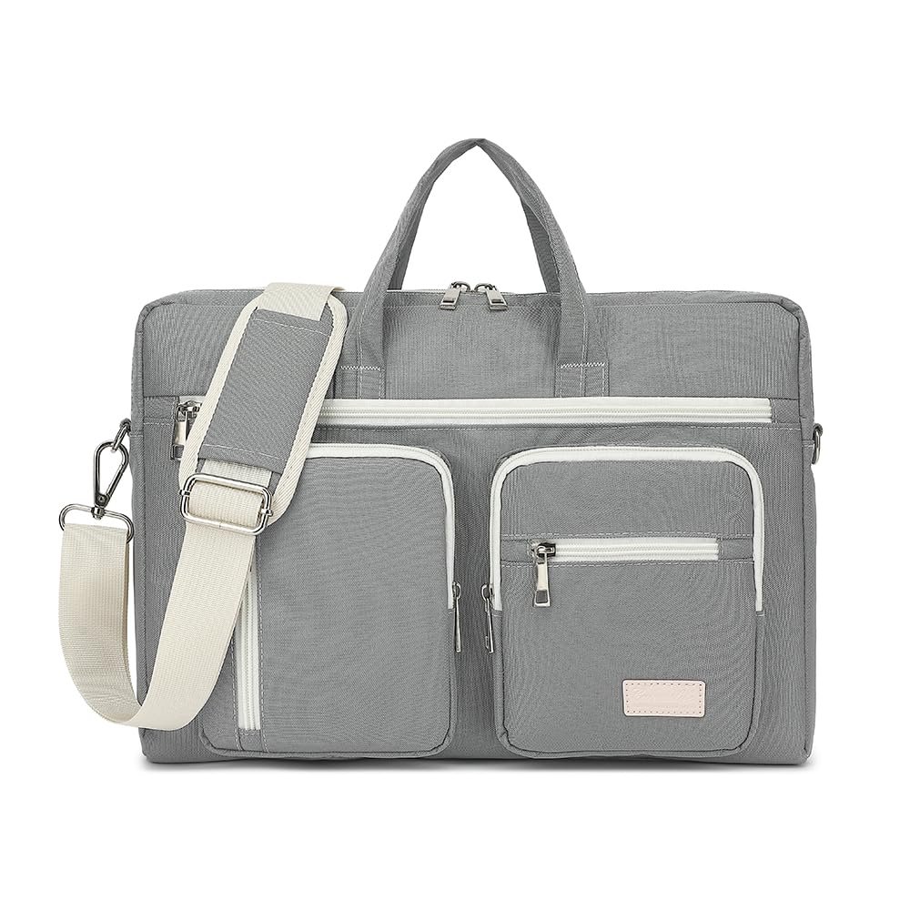 15-15.6 inch Laptop Shoulder Bag, for MacBook Pro 16, Hp Lenovo Dell 14 inch Waterproof Messenger Bag Case Sleeve (gray)