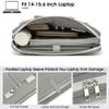 15-15.6 inch Laptop Shoulder Bag, for MacBook Pro 16, Hp Lenovo Dell 14 inch Waterproof Messenger Bag Case Sleeve (gray) view 3