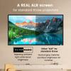 ALR Projector Screen for Standard Throw- Wall Mounted - High Contrast 70% ALR High Brightness 2.7X Gain - 120 inch 16:9 Gray Screen-by SilverMagic view 2