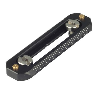 DEKEENSTAR Universal NATO Rail Mount with 1/4 Screws, Low-Profile Quick Release NATO Safety Rail 70mm/3inches Long for NATO Clamp Top Handle Side Handle Camera Rig Monitor Mount