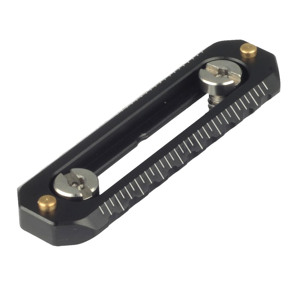 DEKEENSTAR Universal NATO Rail Mount with 1/4 Screws, Low-Profile Quick Release NATO Safety Rail 70mm/3inches Long for NATO Clamp Top Handle Side Handle Camera Rig Monitor Mount
