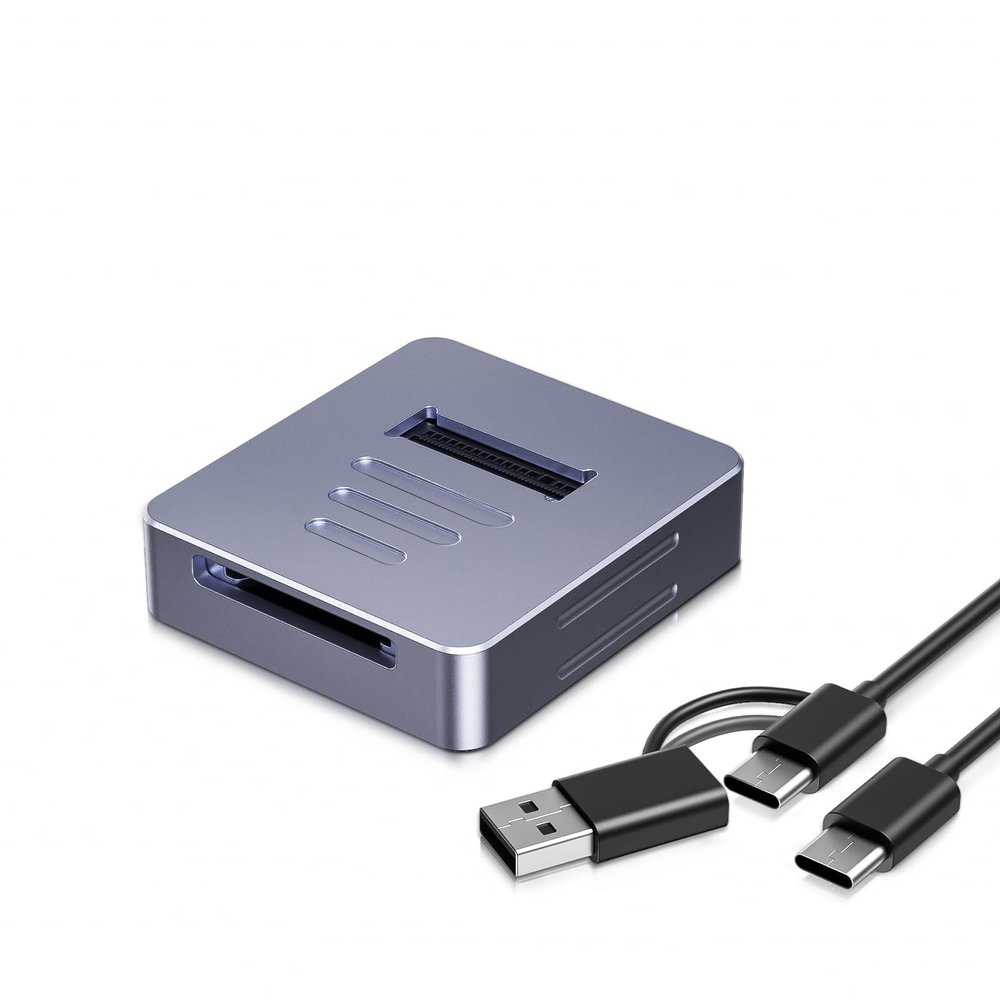 KYZDZQ M.2 to USB-C Docking Station, Aluminum NVMe SSD Reader Adapter for M.2 (M Key & B+M Key) - Supports 2280, 2260, 2242, 2230, 22110 SSDs, Plug and Play