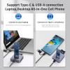 KYZDZQ M.2 to USB-C Docking Station, Aluminum NVMe SSD Reader Adapter for M.2 (M Key & B+M Key) - Supports 2280, 2260, 2242, 2230, 22110 SSDs, Plug and Play view 4