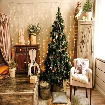 Christmas Backdrop Christmas Interior Decoration Backdrop Christmas Living Room Backdrop Christmas Backdrops for Photography Christmas Backdrop 8x6ft