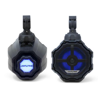 Alpine SPV-65RGB-CAN 6.5 Cage-Mounted Universal Weather-Resistant Coaxial RGB LED Speaker Pods