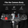 Niyi Focus 1pcs Camera Hot Shoe Cover Camera Cold Shoe Cap Protector Flash Cover Aluminum Alloy for Fuji X Fujifilm GFX Mount Camera(Black with Red) view 3