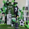 KONPON Sports Football Party Decoration Arched Backdrop Fabric Cover Green Football Field Stretchy Arch Stand Cover for Boys Birthday Baby Shower Decor Supplies(Only Cover) view 3