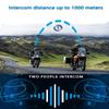 MAXTO Helmet Communication Systems with Music Sharing, X2 2-Riders 1000M Motorcycle Bluetooth Headset, HiFi Stereo Sound,IPX6 Waterproof,FM Radio, Motorcycle Helmet Speaker Intercom Headset(2 Pack) view 3