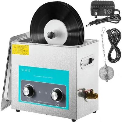 BTURYT Ultrasonic Cleaner, Ultrasonic Cleaner of 6L Vinyl Discs, Ultrasonic 180W Record Cleaner with Drying Grid for Store at Home, Without Damage to The Surface of The Disc ~/