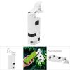 LED Microscope Lens Cell Phone, 80-120X Portable Zoom Mini Smart Phone Lens with Clip, Suitable for Skin Detection, Hair Detection, Industrial Detection, Education Purpose, view 4