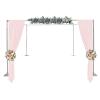 10ft Square Backdrop Stand, 4 Post Backdrop Stand Kit Heavy Duty Backdrop Canopy Kit, Adjustable 4 Post Hardware Kit Wedding Party Stand for Outdoor view 1