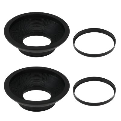 SG Store 2pcs DK-19 Rubber Replacement Eyepiece Eyecup DK-19 Rubber Camera Eyepiece Compatible with Nikon D2 D3 Df D4 D700 D800E D810 F6 F5 Cameras, Black