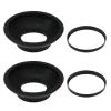 SG Store 2pcs DK-19 Rubber Replacement Eyepiece Eyecup DK-19 Rubber Camera Eyepiece Compatible with Nikon D2 D3 Df D4 D700 D800E D810 F6 F5 Cameras, Black view 1