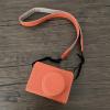 Andoer Portable Camera Protective Case Retro Style Full Camera Case Carrying Bag Bottom Design with Opening and Shoulder Strap for Fujifilm X100VI Camera, orange, Retro view 3