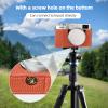 Andoer Portable Camera Protective Case Retro Style Full Camera Case Carrying Bag Bottom Design with Opening and Shoulder Strap for Fujifilm X100VI Camera, orange, Retro view 4