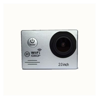 Action Camera Sports Camera Outdoor Underwater Digital Video Camera Mini WiFi Waterproof DV (Color : Silver Grey Size : Medium)