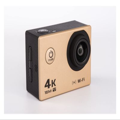 Action Camera 4K Sports Camera Outdoor Waterproof Extreme Sports DV HD Camera WiFi Underwater Camera (Color : Golden Size : Small)