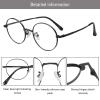 LAMBBAA Blue Light Reading Glasses Classic Fashion Anti Blue Ray Computer Eyeglasses Titanium Frame Clear Lens Eyewear for Women MenBlack+2.75Magnification view 2
