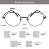 LAMBBAA Blue Light Reading Glasses Classic Fashion Anti Blue Ray Computer Eyeglasses Titanium Frame Clear Lens Eyewear for Women MenBlack+2.75Magnification view 3