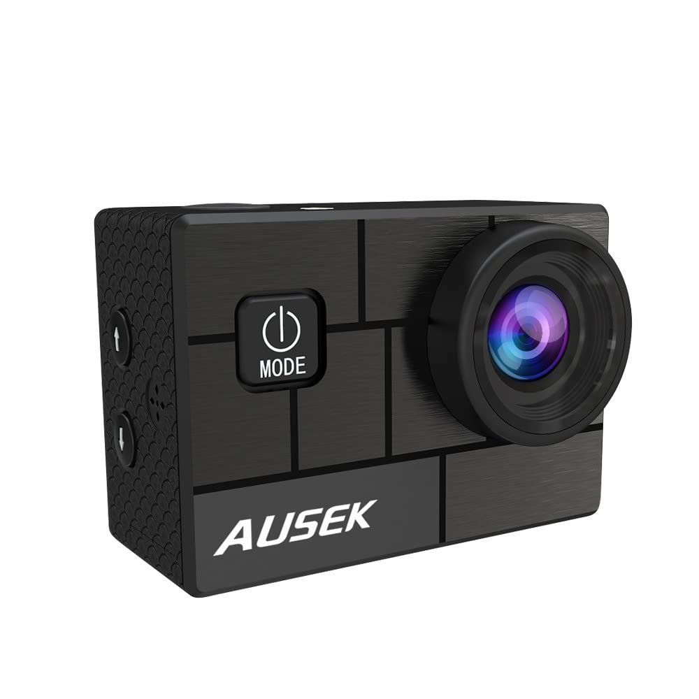 Action Camera Outdoor Waterproof 4K Sports Camera Anti-Shake with WiFi Video Camera Remote Control Sports Camera (Color : Black Model : AT-Q44CR)