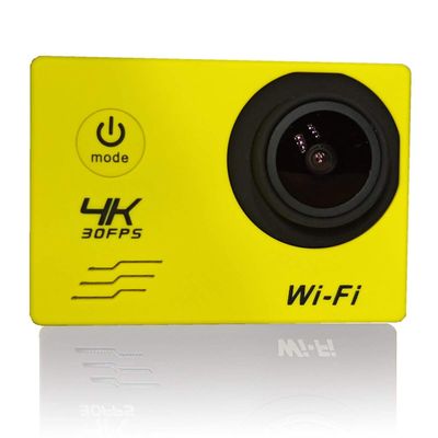 Action Camera Sports Dv4K Waterproof Wireless WiFi Mini HD Outdoor Diving Camera Digital Camera (Color : Yellow Size : Small)