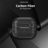 [3 in 1] TSVSXS Carbon Fiber Case Compatible with Samsung Galaxy Buds3/Galaxy Buds3 Pro(2024) with Cleaning Kit & Keychain, Military Shockproof Protective Cover for Woman Man view 2