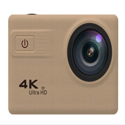 Action Camera HD 4K Sports Waterproof Camera Diving Aerial Photography Riding 2.0 Inch WiFi Sports DV Time Lapse (Color : Golden Size : Small)