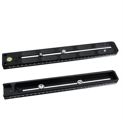 Time Lapse Camera Outdoor Camera Release Plate Telephoto Lens Support Quick Plate Aluminium Long Slide Rail Nodal for DSLR Camera with 3/8 1/4 (Color : 400x38mm) (300x38mm)