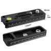 Time Lapse Camera Outdoor Camera Release Plate Telephoto Lens Support Quick Plate Aluminium Long Slide Rail Nodal for DSLR Camera with 3/8 1/4 (Color : 400x38mm) (300x38mm) view 3