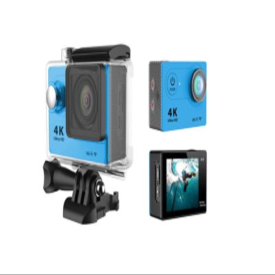 Action Camera Sports Camera Wireless WiFi Mini Smart High-Definition Outdoor Waterproof Camera 4K Sports DV Time Lapse (Color : Blue Size : Medium)
