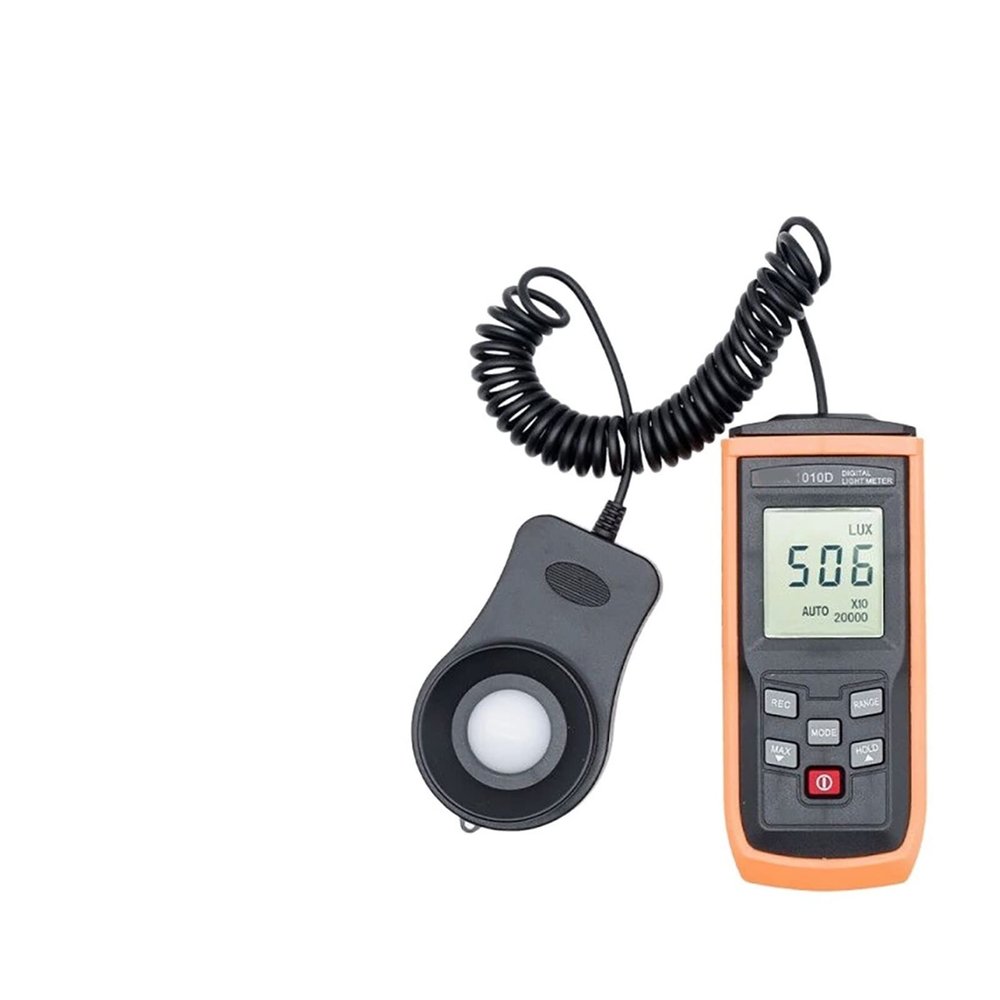 Digital Light Meter Handheld LCD Photographic Light Meter 0-200000 LUX Light Meter Illuminance Tester Light Meter Digital Illuminator Handheld Ambient Temperature Mete