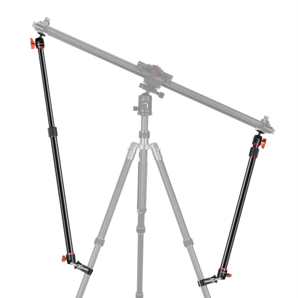 Time Lapse Camera Outdoor Camera Slider Support Arm Stabilizer 2-Pack Adjustable Tripod Stability Arm for Increasing Stability Extendable Poles