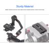 Tripod Head Quick Release Plate, Aluminum 1/4 Inch Threaded Hole Scale with Anti Scratch Silicone Pad and D Ring Lock Design, Compatible for Stabilizer, for Crane 2, 3 view 2