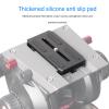 Tripod Head Quick Release Plate, Aluminum 1/4 Inch Threaded Hole Scale with Anti Scratch Silicone Pad and D Ring Lock Design, Compatible for Stabilizer, for Crane 2, 3 view 3