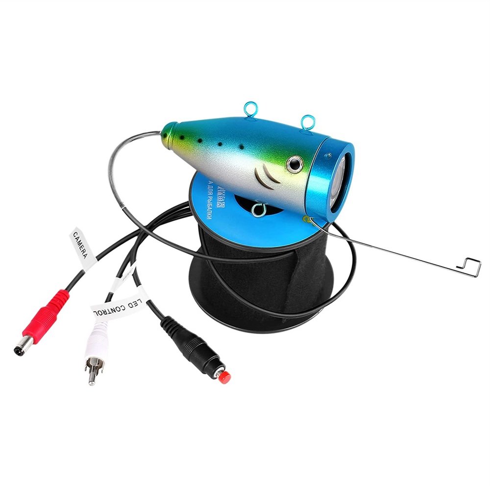Fish Finders Depth Finders Underwater Fishing Camera Accessories for 7 Inch Fish Finder 24 Pcs IR Infrared Lamp Bright White LED for Boat Kayak Sea Fishing (Color : with 30m Cable) (with 15m Cable)