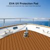 Boat Flooring EVA Foam 94x47 Self Adhesive Boat Carpet Sea Decking Sheet Non Slip Boat Mat for Boats Surfboard Board Kayak Swin Platform Light Brown view 2