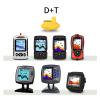 Fish Finders Depth Finders Fish Finder Sonar Wireless with Fishfinder Accessories Portable Echo Fishing Sounder for Boat Kayak Sea Fishing (Color : D T) (718LIC transducer) view 4