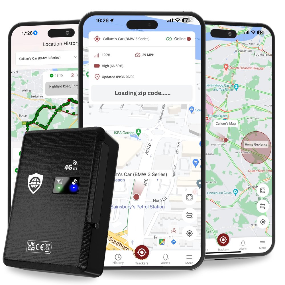 SafeTag Mag 4G Rechargeable Magnetic 4G LTE GPS Tracker, Car, Van, Motorbike, Caravan, etc. 34-195 Countries, 90 Day Standby, Real Time Tracking and Alerts, 7 Day Free Trial+SIM Included, UK Company