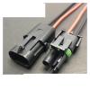 Buxns Dj3021y-2.5 Automobile Cable Waterproof 1/2 / 3/4 / 6 / Pin Injector Sealing Connector Wire Length 15cm(2p Strip line,1sets) view 1