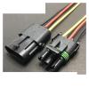 Buxns Dj3021y-2.5 Automobile Cable Waterproof 1/2 / 3/4 / 6 / Pin Injector Sealing Connector Wire Length 15cm(2p Strip line,1sets) view 4