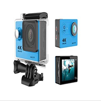 Action Camera Sports DV 4K WiFi Mini Outdoor Aerial Waterproof Camera Diving Sports Camera Time Lapse (Color : Blue Size : Small)