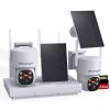 Wkkengd 3MP F1.0 Aperture True Full Color Night Vision 2-Cam Kit 5G/2.4G WiFi Home Security PTZ Cameras with Solar Panel, Surveillance Recorder System view 1