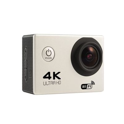 Action Camera Sports Camera Wireless WiFi New Mini Smart high-Definition Outdoor Waterproof Camera 4K Sports DV Time Lapse (Color : Silver Grey Size : Medium)