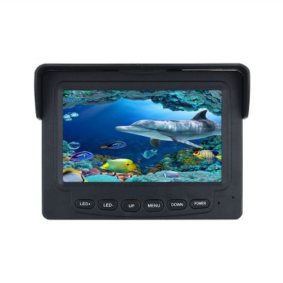 Fish Finders Depth Finders 30M 1200TVL Video Fish Finder Underwater Ice Fishing Camera 4.3 Inch Monitor 195 Degrees 10PCS LED Camera with 3.6M Fishing Rod for Boat Kayak Sea Fishing