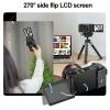 Yunseity 5K Digital Camera, 64MP Cordless Video Camera Camcorder with 12X Optical Zoom, 3.5inch Flip Touchscreen, WDR Anti Shake Auto Focus Vlogging Cameras for Travel Photography view 4