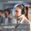 FXWONTY Wireless Headset, Bluetooth Headphones with Mic(AI Noise Cancelling), 65 Hrs Working Time with USB Dongle, Wireless Headset with Mic for Work from Home/Computer/Laptop/PC/Android view 2