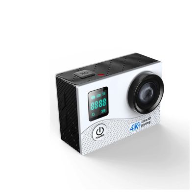 Action Camera 4K Waterproof Mini Sports Camera Dual Screen WiFi Outdoor HD Diving Sports Camera Time Lapse (Color : Yellow Size : Small)