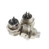 BHUPWZE 1Set GX12 2/3/4/5/6/7 Pin Male + Female 12mm L88-93 Circular Aviation Socket Plug Wire Panel Connector with Plastic Cap Lid(Female Head,5Pin) view 3